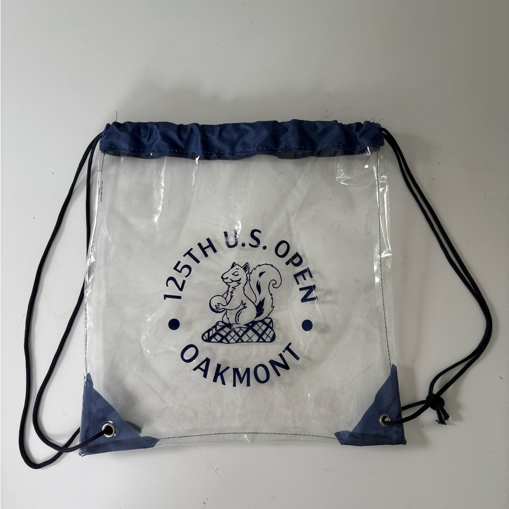 125th U.S. Open Oakmont Clear Drawstring Bag